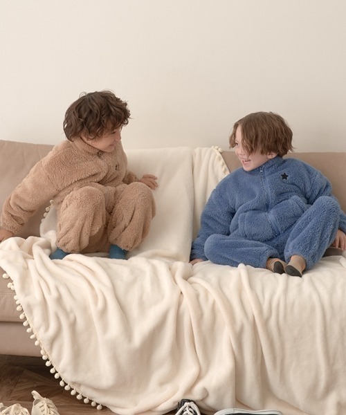 b・ROOM（ビールーム）の「【エニウェアシリーズ】ジップアップブルゾン×パンツセット（アンサンブル・キッズ・アイボリー/グレイッシュブルー/ミント/チャコール/ベージュ・110cm/120cm/150cm/100cm/140cm/130cm）」の7枚目の写真