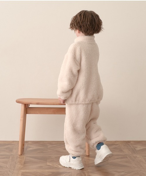 b・ROOM（ビールーム）の「【エニウェアシリーズ】ジップアップブルゾン×パンツセット（アンサンブル・キッズ・アイボリー/グレイッシュブルー/ミント/チャコール/ベージュ・110cm/120cm/150cm/100cm/140cm/130cm）」の9枚目の写真