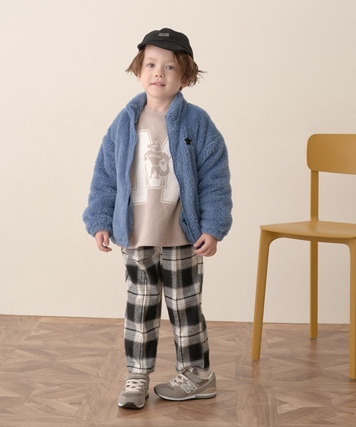 b・ROOM（ビールーム）の「【エニウェアシリーズ】ジップアップブルゾン×パンツセット（アンサンブル・キッズ・アイボリー/グレイッシュブルー/ミント/チャコール/ベージュ・110cm/120cm/150cm/100cm/140cm/130cm）」の14枚目の写真