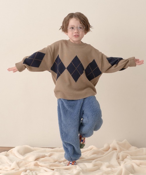 b・ROOM（ビールーム）の「【エニウェアシリーズ】ジップアップブルゾン×パンツセット（アンサンブル・キッズ・アイボリー/グレイッシュブルー/ミント/チャコール/ベージュ・110cm/120cm/150cm/100cm/140cm/130cm）」の15枚目の写真