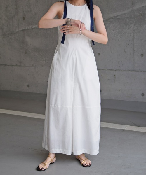 Marient（マリエント）の「アメリカンスリーブロングOP（ワンピース・レディース・ホワイト/ブラック・FREE）」の7枚目の写真