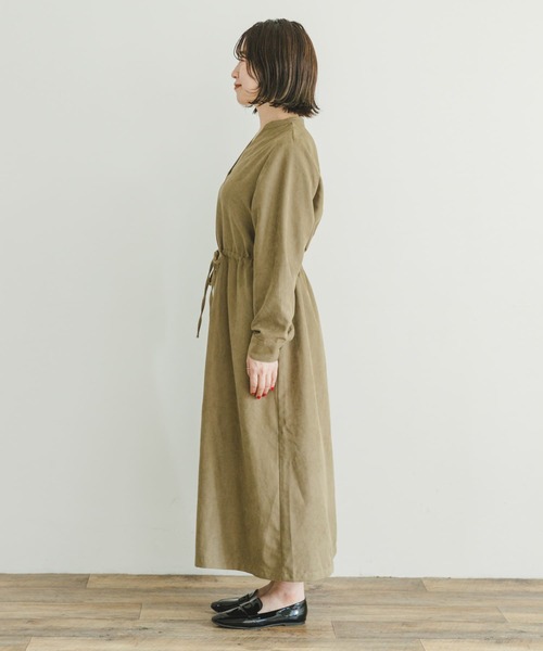 ITEMS URBANRESEARCH（アイテムズ アーバンリサーチ）の「ピケスキッパーワンピース（ワンピース・レディース・ライトカーキ/ネイビー/オレンジ・FREE）」の17枚目の写真