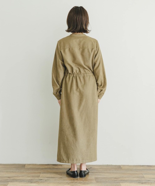 ITEMS URBANRESEARCH（アイテムズ アーバンリサーチ）の「ピケスキッパーワンピース（ワンピース・レディース・ライトカーキ/ネイビー/オレンジ・FREE）」の18枚目の写真
