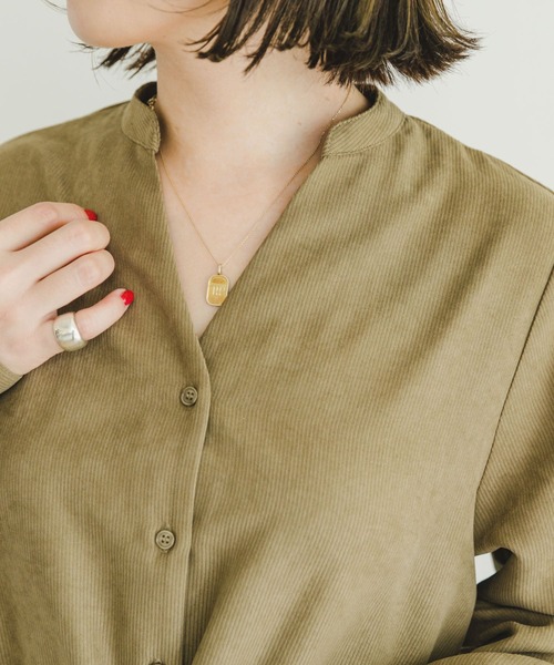 ITEMS URBANRESEARCH（アイテムズ アーバンリサーチ）の「ピケスキッパーワンピース（ワンピース・レディース・ライトカーキ/ネイビー/オレンジ・FREE）」の19枚目の写真