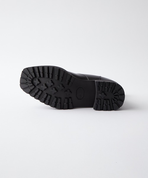 cussil（クシル）の「【cussil/クシル】【+6.5cm】スクエアトゥ サイドゴアヒールブーツ（ブーツ・メンズ・ブラック・44/42/40）」の5枚目の写真