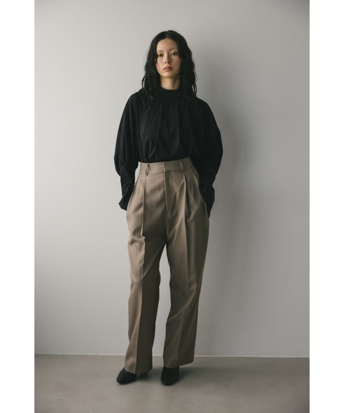 STYLEMIXER（スタイルミキサー）の「ロングカフハイネックブラウス（シャツ/ブラウス・レディース・ブラック/ベージュ/ホワイト・FREE）」の7枚目の写真