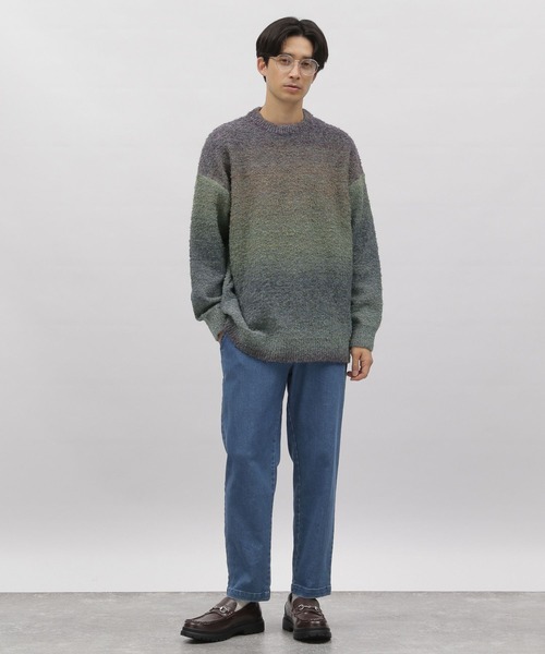 LAKOLE（ラコレ）の「グラデーションニットプルオーバー / 907214（ニット/セーター・メンズ・オレンジ/パープル/チャコールグレー・LARGE/X-LARGE/MEDIUM）」の5枚目の写真