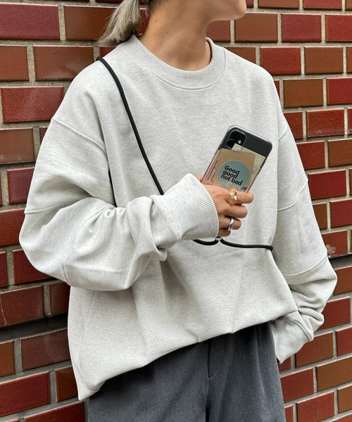 CIAOPANIC TYPY(チャオパニックティピー)の「リブ切替スウェットプルオーバー(スウェット・メンズ・ネイビー/ライトグレー・MEDIUM/LARGE)」の2枚目の写真