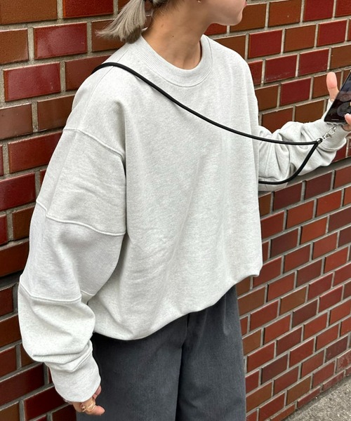 CIAOPANIC TYPY(チャオパニックティピー)の「リブ切替スウェットプルオーバー(スウェット・メンズ・ネイビー/ライトグレー・MEDIUM/LARGE)」の19枚目の写真