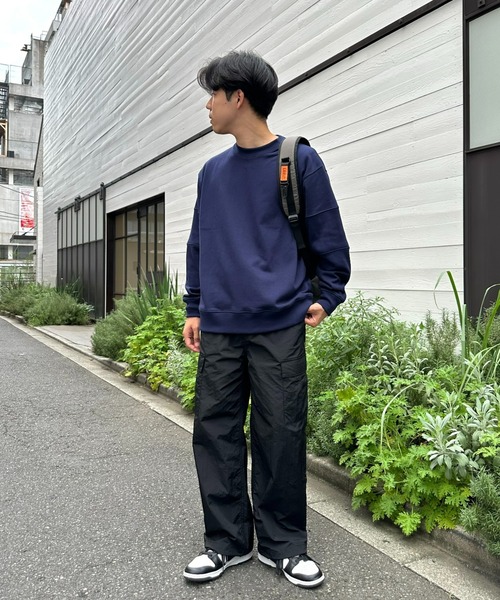 CIAOPANIC TYPY(チャオパニックティピー)の「リブ切替スウェットプルオーバー(スウェット・メンズ・ネイビー/ライトグレー・MEDIUM/LARGE)」の22枚目の写真