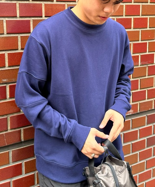 CIAOPANIC TYPY(チャオパニックティピー)の「リブ切替スウェットプルオーバー(スウェット・メンズ・ネイビー/ライトグレー・MEDIUM/LARGE)」の21枚目の写真