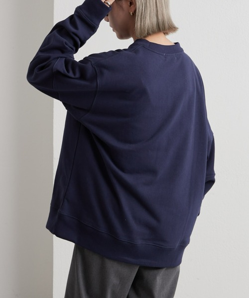 CIAOPANIC TYPY(チャオパニックティピー)の「リブ切替スウェットプルオーバー(スウェット・メンズ・ネイビー/ライトグレー・MEDIUM/LARGE)」の6枚目の写真