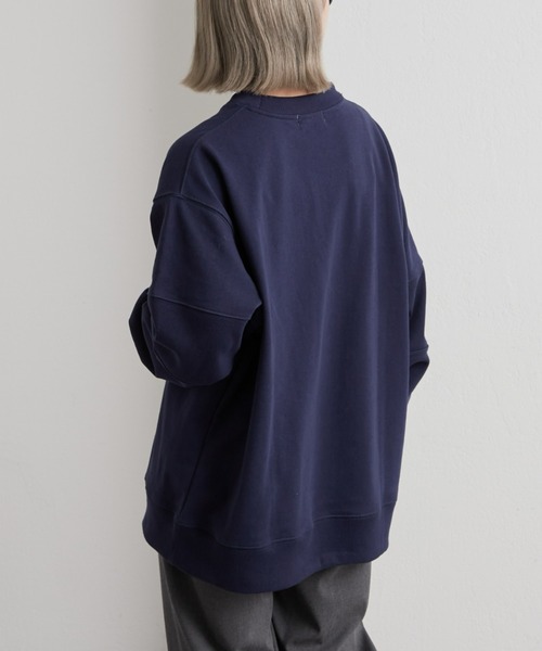 CIAOPANIC TYPY(チャオパニックティピー)の「リブ切替スウェットプルオーバー(スウェット・メンズ・ネイビー/ライトグレー・MEDIUM/LARGE)」の7枚目の写真