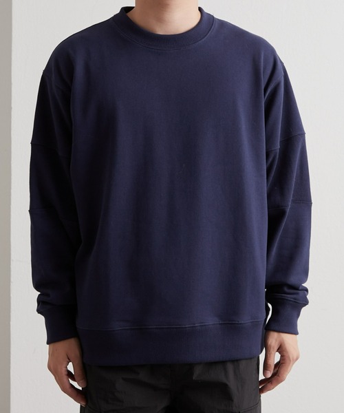 CIAOPANIC TYPY(チャオパニックティピー)の「リブ切替スウェットプルオーバー(スウェット・メンズ・ネイビー/ライトグレー・MEDIUM/LARGE)」の12枚目の写真