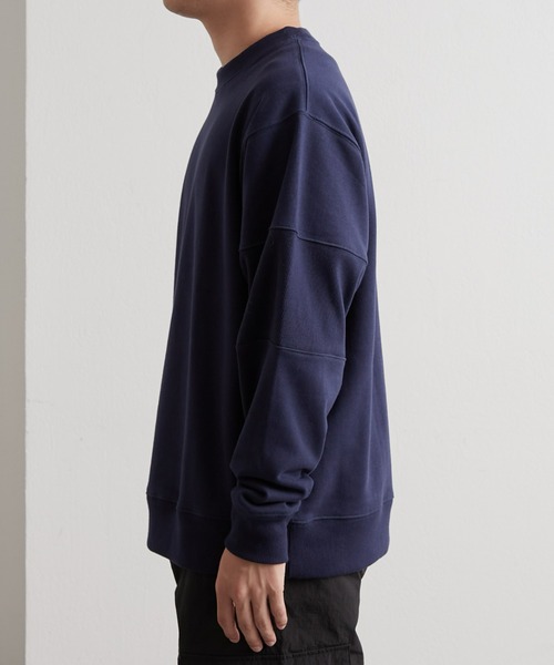 CIAOPANIC TYPY(チャオパニックティピー)の「リブ切替スウェットプルオーバー(スウェット・メンズ・ネイビー/ライトグレー・MEDIUM/LARGE)」の13枚目の写真