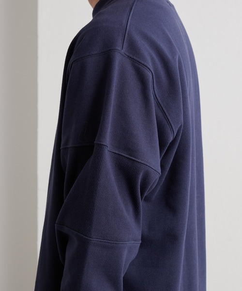 CIAOPANIC TYPY(チャオパニックティピー)の「リブ切替スウェットプルオーバー(スウェット・メンズ・ネイビー/ライトグレー・MEDIUM/LARGE)」の16枚目の写真