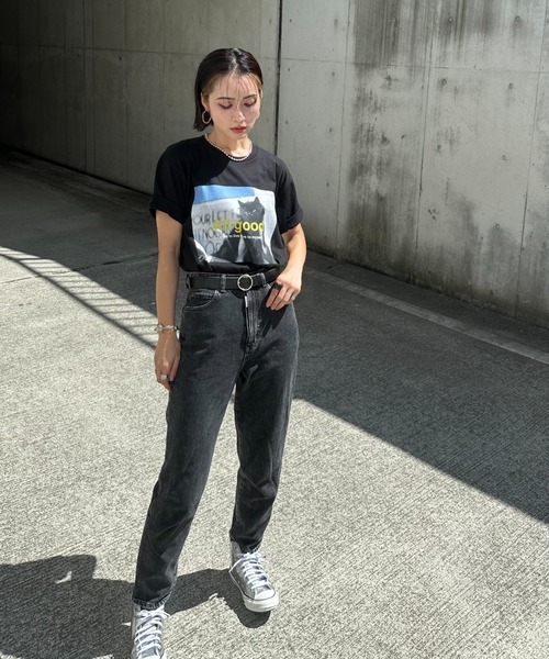 L.H.P（エルエイチピー）の「【ZOZOTOWN限定】LHP×IMOKO/エルエイチピー/Vintage Photos CAT TEE（Tシャツ/カットソー・レディース・ブラック・S/XL/M/L）」の9枚目の写真