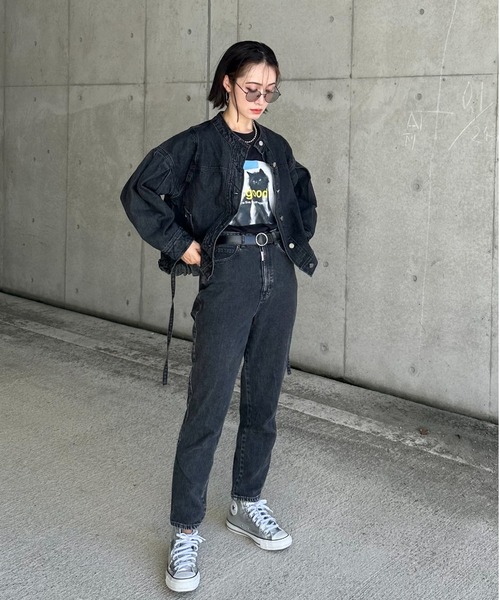 L.H.P（エルエイチピー）の「【ZOZOTOWN限定】LHP×IMOKO/エルエイチピー/Vintage Photos CAT TEE（Tシャツ/カットソー・レディース・ブラック・S/XL/M/L）」の18枚目の写真