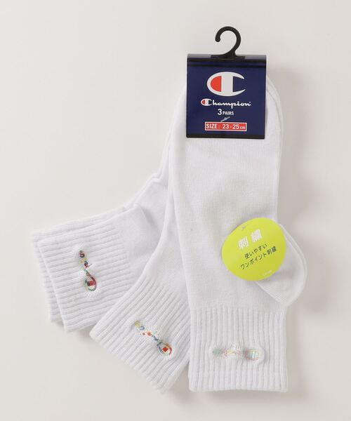 Champion（チャンピオン）の「【Champion/チャンピオン】レディース 【3足組】クォーターレングスソックス（ソックス/靴下・レディース・ホワイト/ブラック/その他・SMALL）」の12枚目の写真
