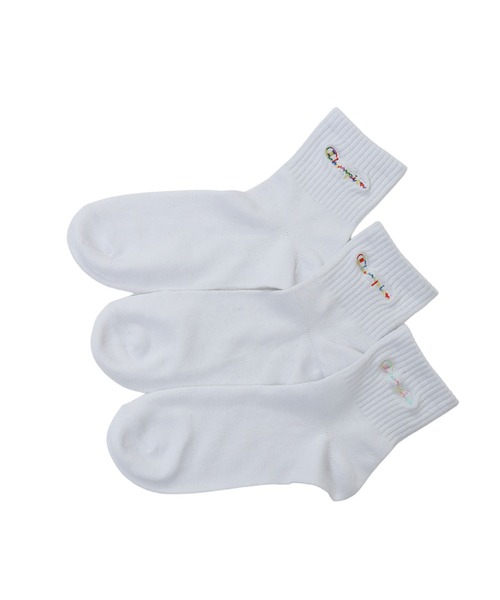 Champion（チャンピオン）の「【Champion/チャンピオン】レディース 【3足組】クォーターレングスソックス（ソックス/靴下・レディース・ホワイト/ブラック/その他・SMALL）」の2枚目の写真