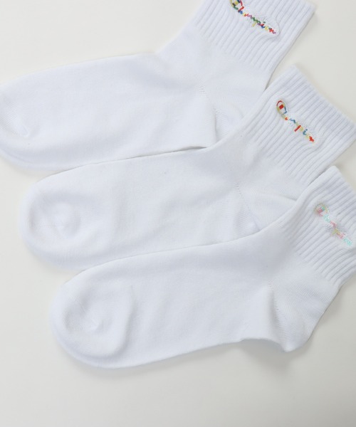 Champion（チャンピオン）の「【Champion/チャンピオン】レディース 【3足組】クォーターレングスソックス（ソックス/靴下・レディース・ホワイト/ブラック/その他・SMALL）」の4枚目の写真