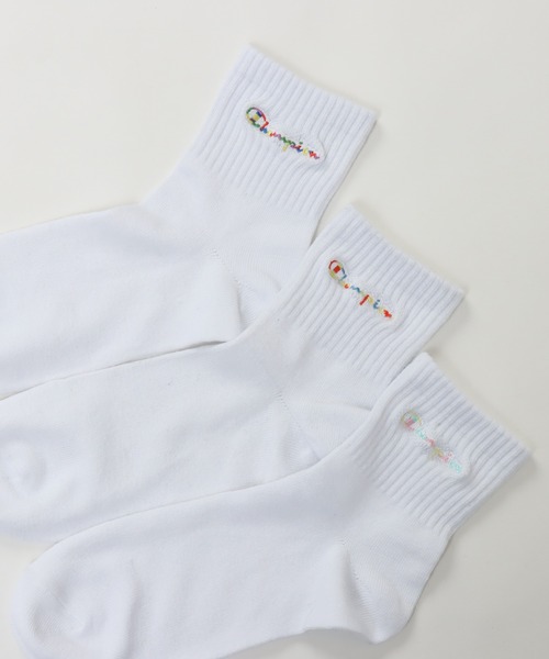 Champion（チャンピオン）の「【Champion/チャンピオン】レディース 【3足組】クォーターレングスソックス（ソックス/靴下・レディース・ホワイト/ブラック/その他・SMALL）」の5枚目の写真