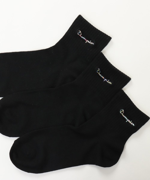 Champion（チャンピオン）の「【Champion/チャンピオン】レディース 【3足組】クォーターレングスソックス（ソックス/靴下・レディース・ホワイト/ブラック/その他・SMALL）」の9枚目の写真