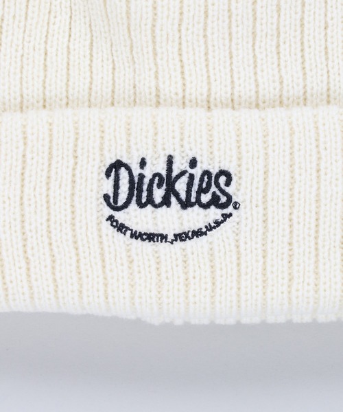 Dickies（ディッキーズ）の「【Dickies / ディッキーズ】スマイルロゴ刺繍ニットビーニー/ワッチキャップ/ユニセックス（ニットキャップ/ビーニー・メンズ・ブラック/オフホワイト・ONESIZE）」の4枚目の写真