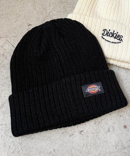 Dickies（ディッキーズ）の「【Dickies / ディッキーズ】スマイルロゴ刺繍ニットビーニー/ワッチキャップ/ユニセックス（ニットキャップ/ビーニー・メンズ・ブラック/オフホワイト・ONESIZE）」の7枚目の写真