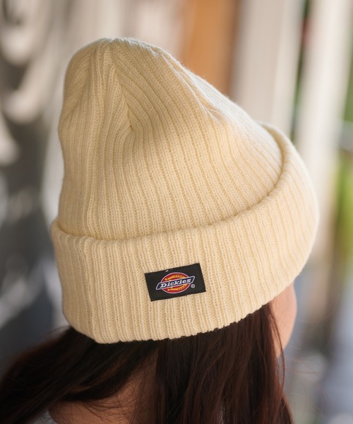 Dickies（ディッキーズ）の「【Dickies / ディッキーズ】スマイルロゴ刺繍ニットビーニー/ワッチキャップ/ユニセックス（ニットキャップ/ビーニー・メンズ・ブラック/オフホワイト・ONESIZE）」の10枚目の写真