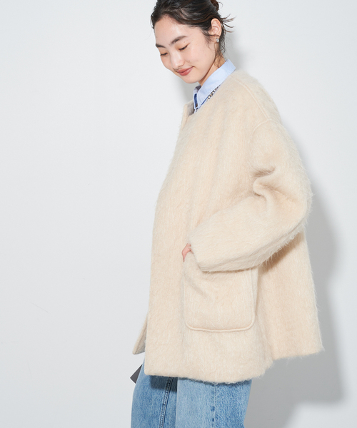 Plage購入　【NEPLA./ネプラ】 NO/C COCOON コート セール】【NEPLA./ネプラ】 NO/C COCOON コート（ノーカラーコート