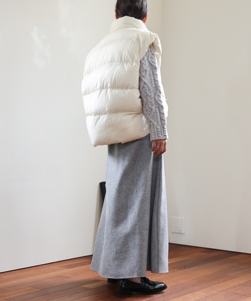 ULEULA（ウルア）の「ツイードフレアスカート（スカート・レディース・チャコールグレー/グリーン/アイボリー・FREE）」の22枚目の写真