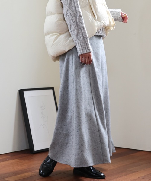 ULEULA（ウルア）の「ツイードフレアスカート（スカート・レディース・チャコールグレー/グリーン/アイボリー・FREE）」の5枚目の写真