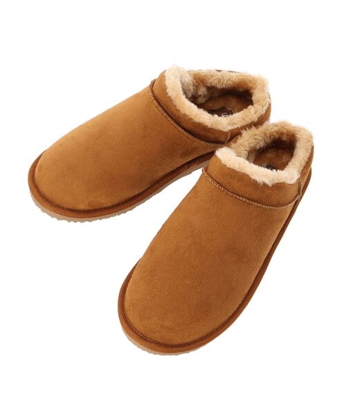 Green Parks(グリーンパークス)の「RUPIS.ショートムートンブーツ(ブーツ・レディース・キャメル/ブラック・S/XL/M/L)」の12枚目の写真