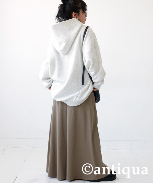 antiqua(アンティカ)の「リブフレアスカート(スカート・レディース・ブラック/ベージュ系その他/レッド/ブルーグリーン/チャコールグレー・FREE)」の19枚目の写真