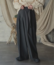 CASPER JOHN | Imitation denim belted baggy pants/イミテーションデニムベルテッドバギーパンツ(デニムパンツ)