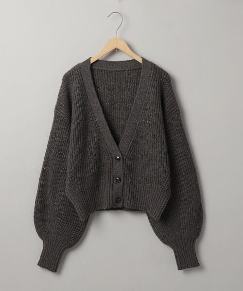 coen（コーエン）の「MIXラメアゼ編みニットカーディガン（WEB限定