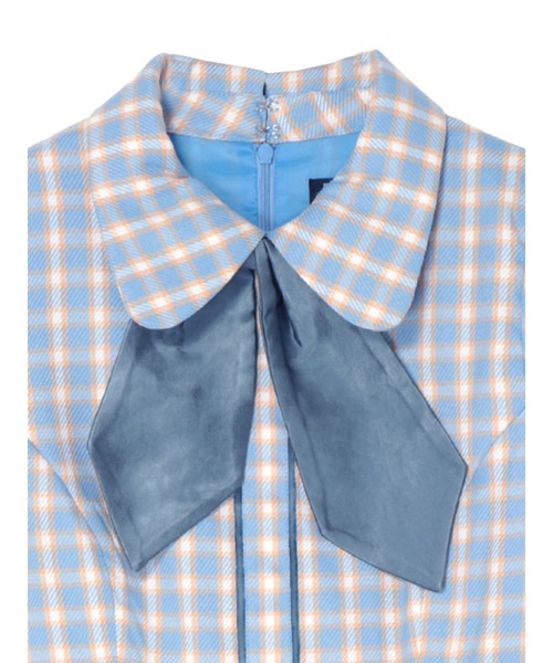 PAMEO POSE(パメオポーズ)の「Cross Tie Mini Dress Sky(ワンピース・レディース・スカイブルー・MEDIUM/SMALL)」の3枚目の写真