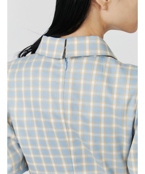 PAMEO POSE(パメオポーズ)の「Cross Tie Mini Dress Sky(ワンピース・レディース・スカイブルー・MEDIUM/SMALL)」の9枚目の写真