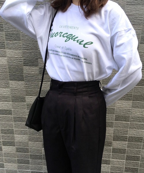 cuorequal(クオレコール)の「ロゴロンT(Tシャツ/カットソー・レディース・B/A・LARGE)」の1枚目の写真
