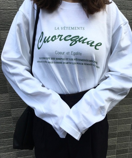 cuorequal(クオレコール)の「ロゴロンT(Tシャツ/カットソー・レディース・B/A・LARGE)」の6枚目の写真