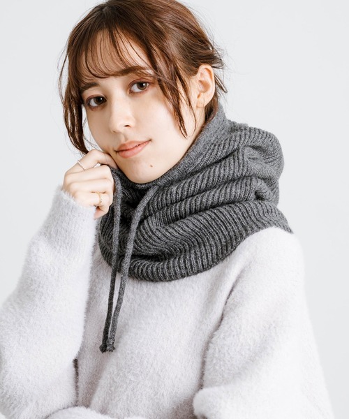 Rocky Monroe(ロッキーモンロー)の「バラクラバ フードネックウォーマー(ネックウォーマー/スヌード・メンズ・グレー/キャメル/ベージュ/ブラック・FREE)」の3枚目の写真