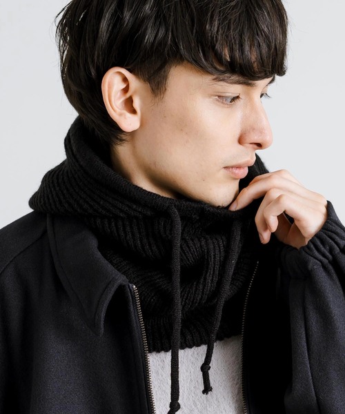 Rocky Monroe(ロッキーモンロー)の「バラクラバ フードネックウォーマー(ネックウォーマー/スヌード・メンズ・グレー/キャメル/ベージュ/ブラック・FREE)」の2枚目の写真