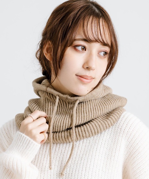 Rocky Monroe(ロッキーモンロー)の「バラクラバ フードネックウォーマー(ネックウォーマー/スヌード・メンズ・グレー/キャメル/ベージュ/ブラック・FREE)」の20枚目の写真