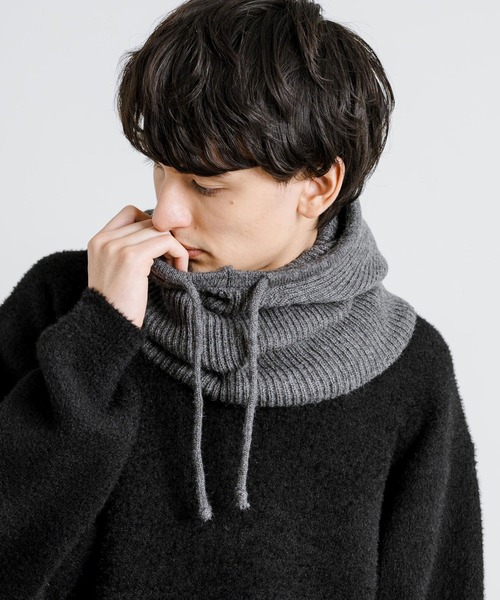 Rocky Monroe(ロッキーモンロー)の「バラクラバ フードネックウォーマー(ネックウォーマー/スヌード・メンズ・グレー/キャメル/ベージュ/ブラック・FREE)」の14枚目の写真