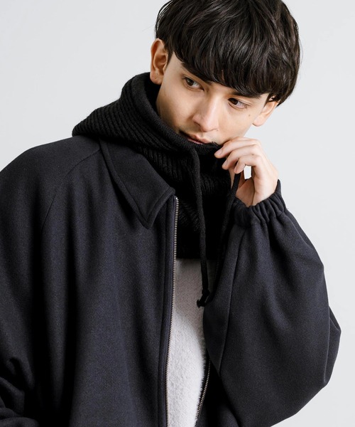 Rocky Monroe(ロッキーモンロー)の「バラクラバ フードネックウォーマー(ネックウォーマー/スヌード・メンズ・グレー/キャメル/ベージュ/ブラック・FREE)」の5枚目の写真