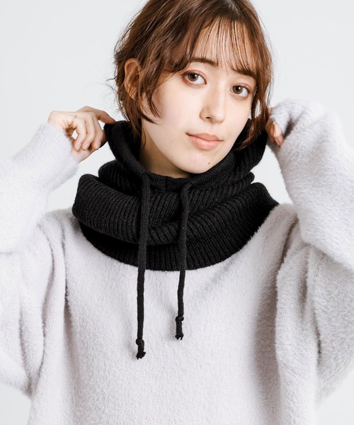 Rocky Monroe(ロッキーモンロー)の「バラクラバ フードネックウォーマー(ネックウォーマー/スヌード・メンズ・グレー/キャメル/ベージュ/ブラック・FREE)」の8枚目の写真