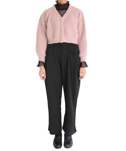 urge:(アージコロン )の「【URGE:】ハイウエスト ストレート タックパンツ(その他パンツ・レディース・ブラック・SMALL/LARGE/MEDIUM)」の11枚目の写真