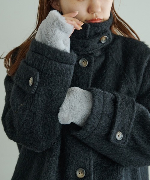 DISCOAT(ディスコート)の「フェイクファーグローブ(アームカバー・レディース・グレー/ベージュ/ベージュ系その他・FREE)」の21枚目の写真