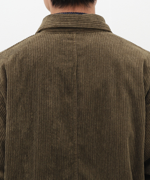 STILL BY HAND（スティルバイハンド）の「【STILL BY HAND / スティルバイハンド】 コーデュロイシャツBL（カバーオール・メンズ・ブラック/カーキ・46/48）」の10枚目の写真